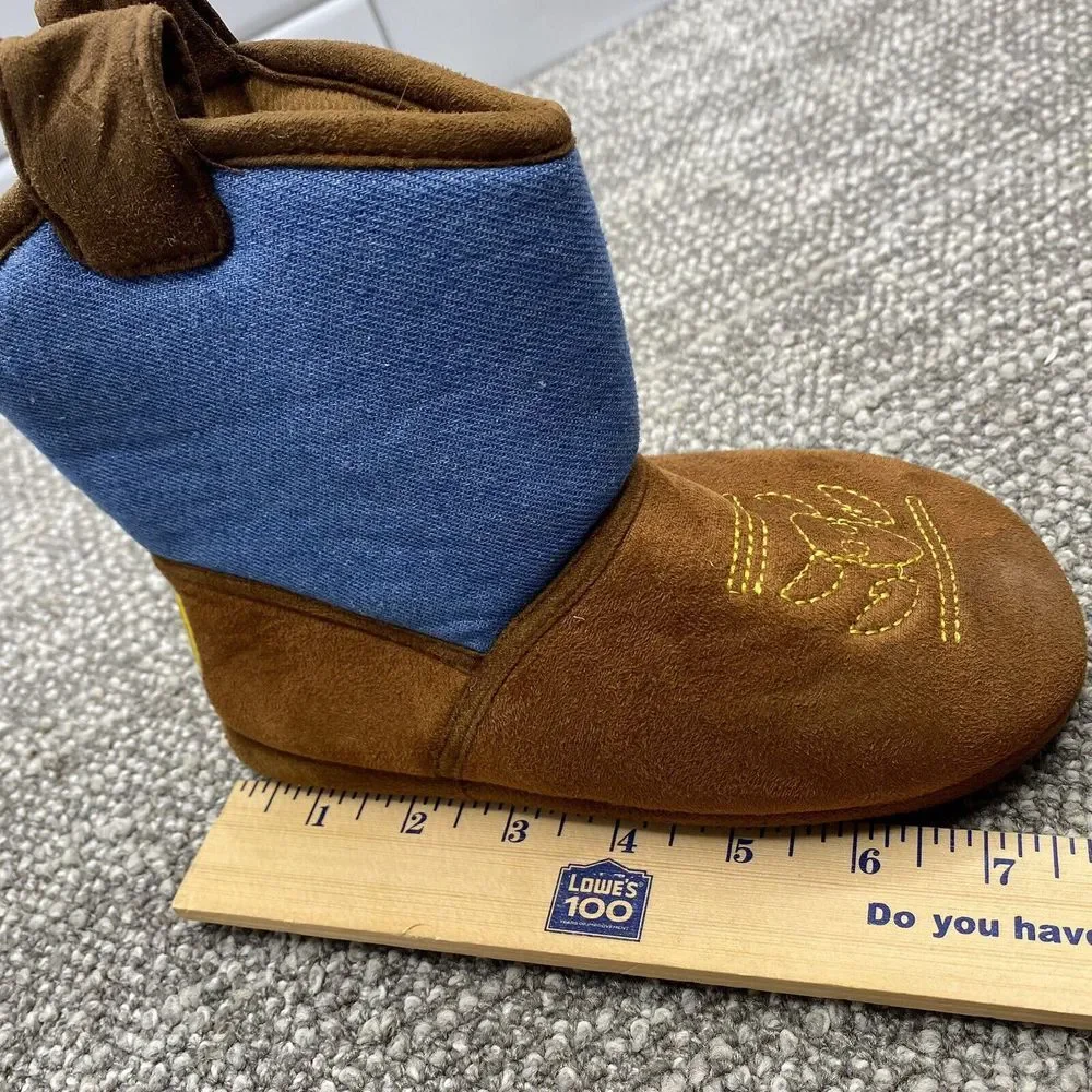 Toy Story Slippers Cowboy Boots‎ Boys 11 12 Woody Soft Disney S4